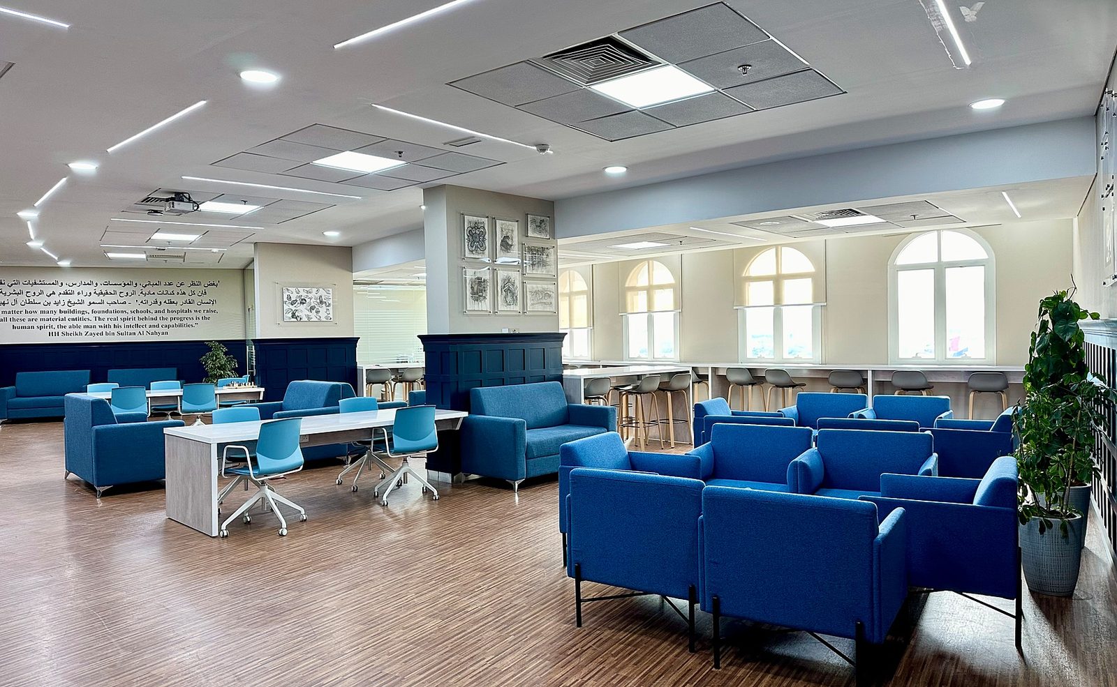 Sixth Form common room at Brighton College Abu Dhabi
