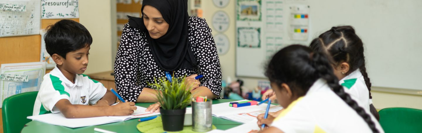 Small-group Pre-Prep lesson at Brighton College Al Ain