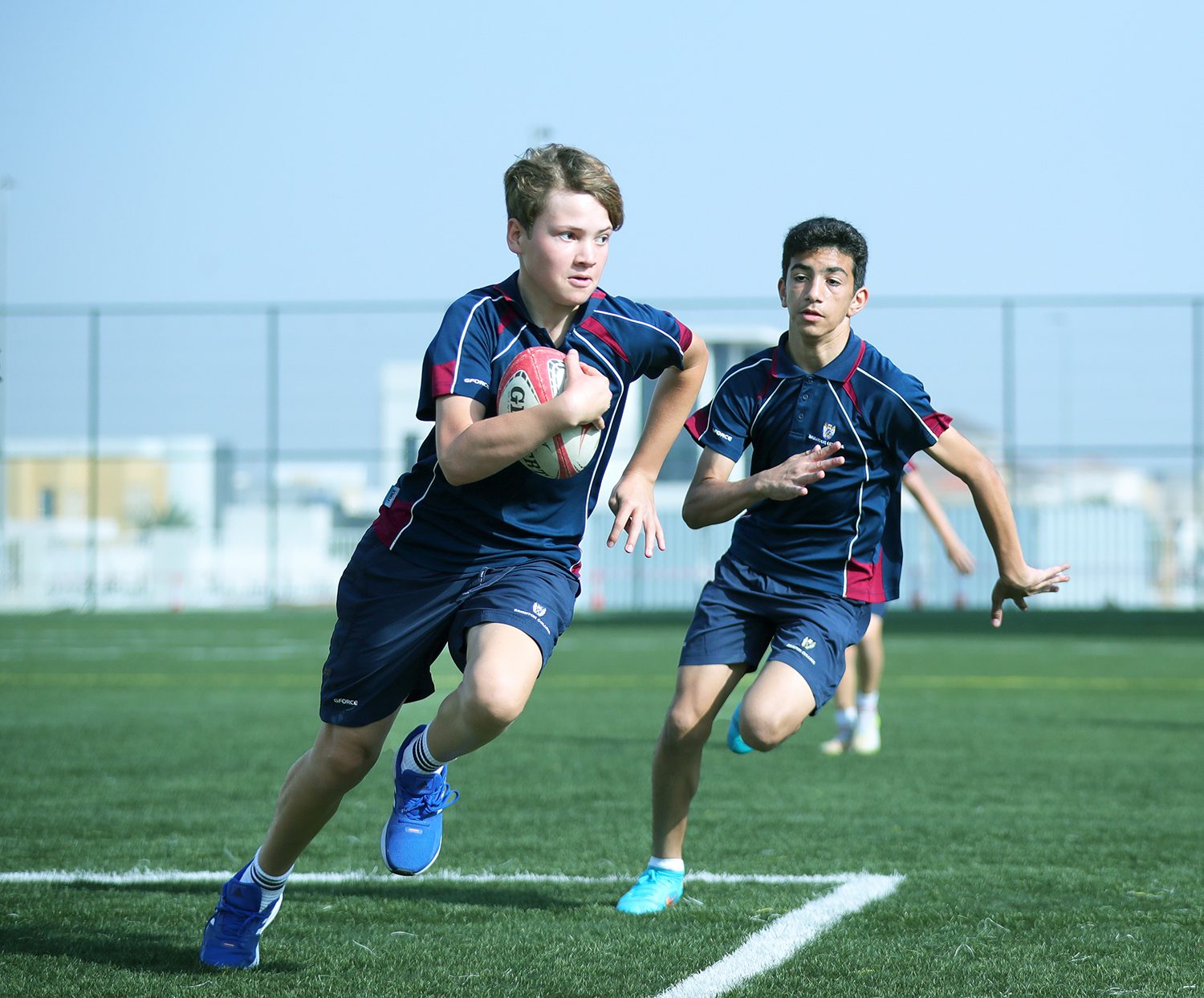 Rugby training at Brighton College Dubai