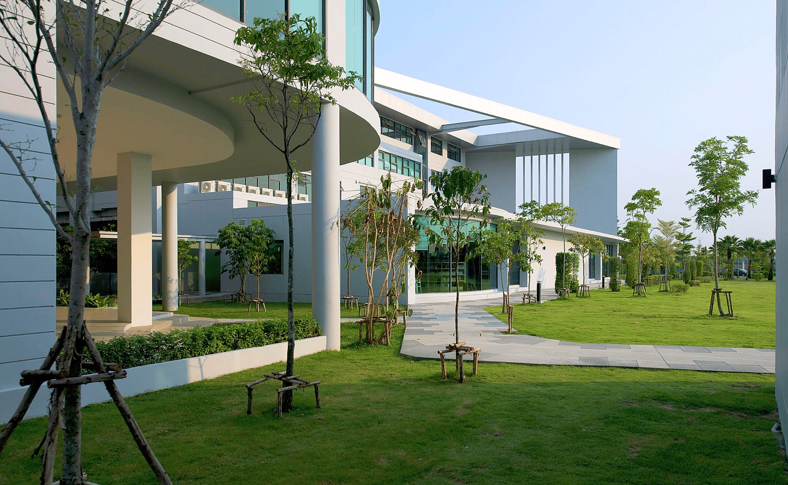 Campus buildings and gardens at Brighton College Bangkok