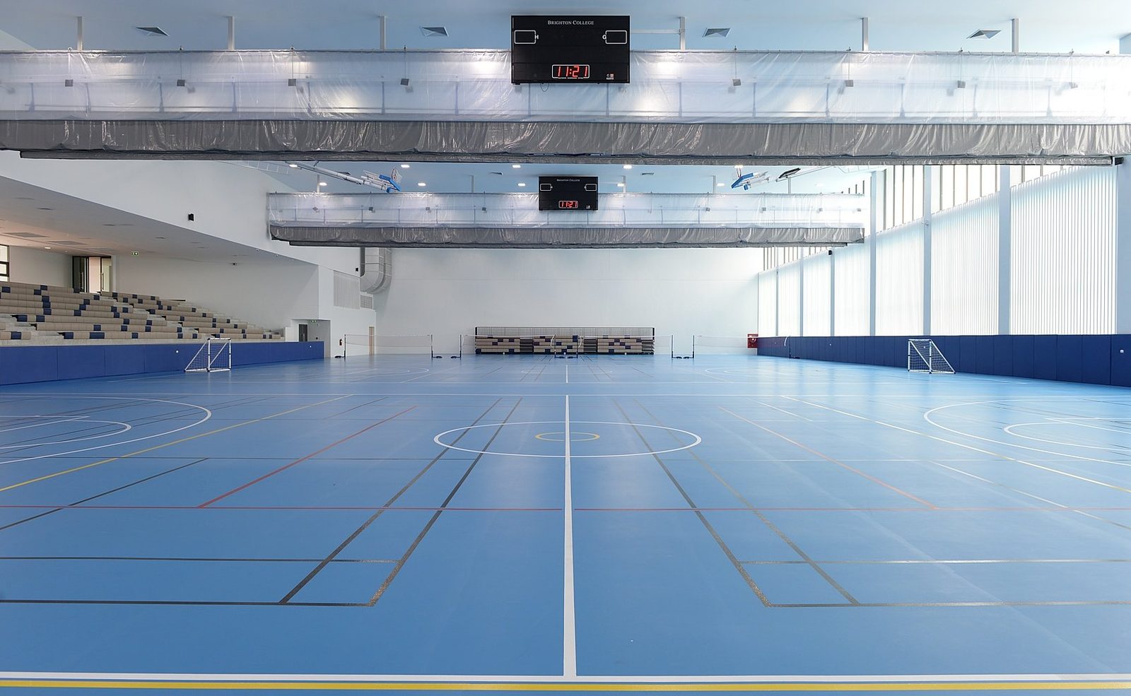 Air-conditioned triple sports hall