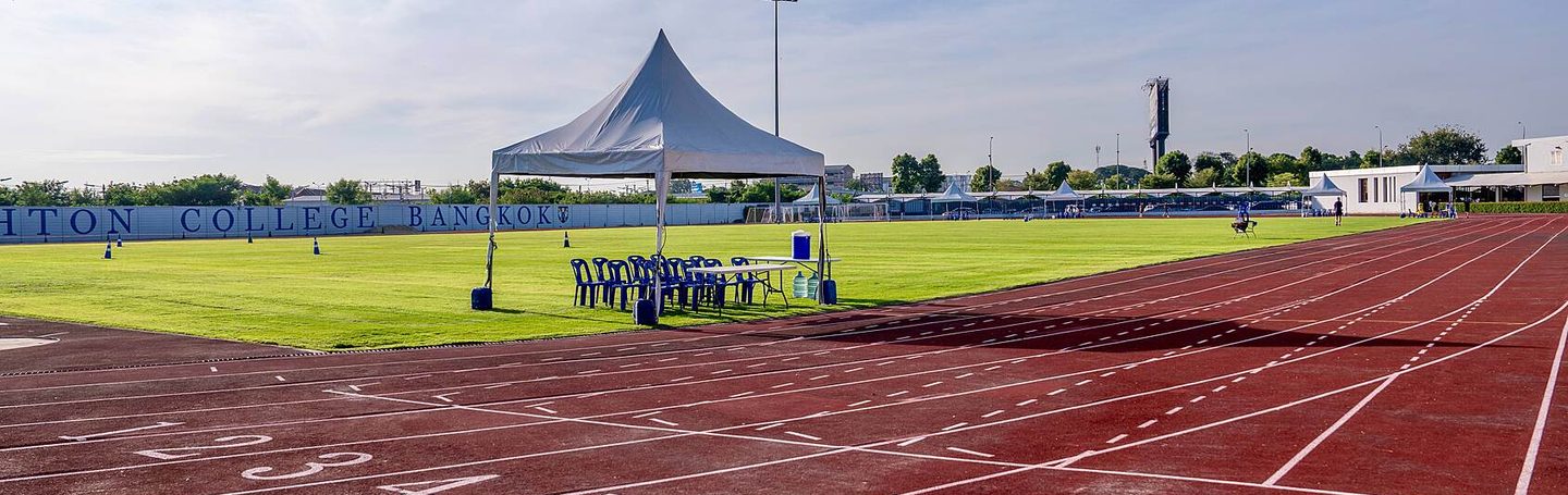 IOC-approved 400-metre athletics track and playing fields