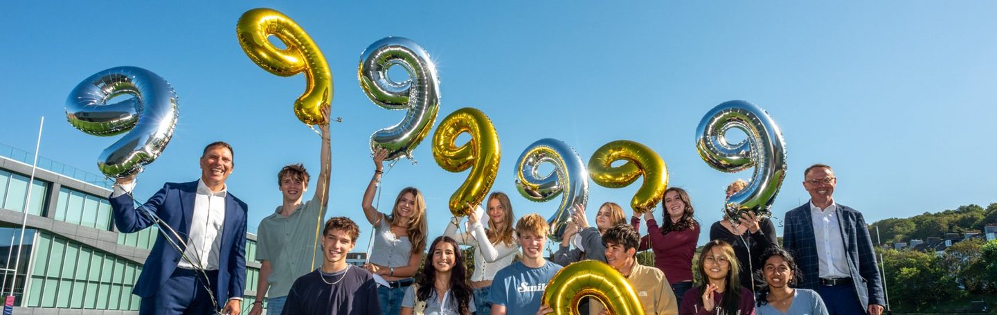 Results day celebrations at Brighton College