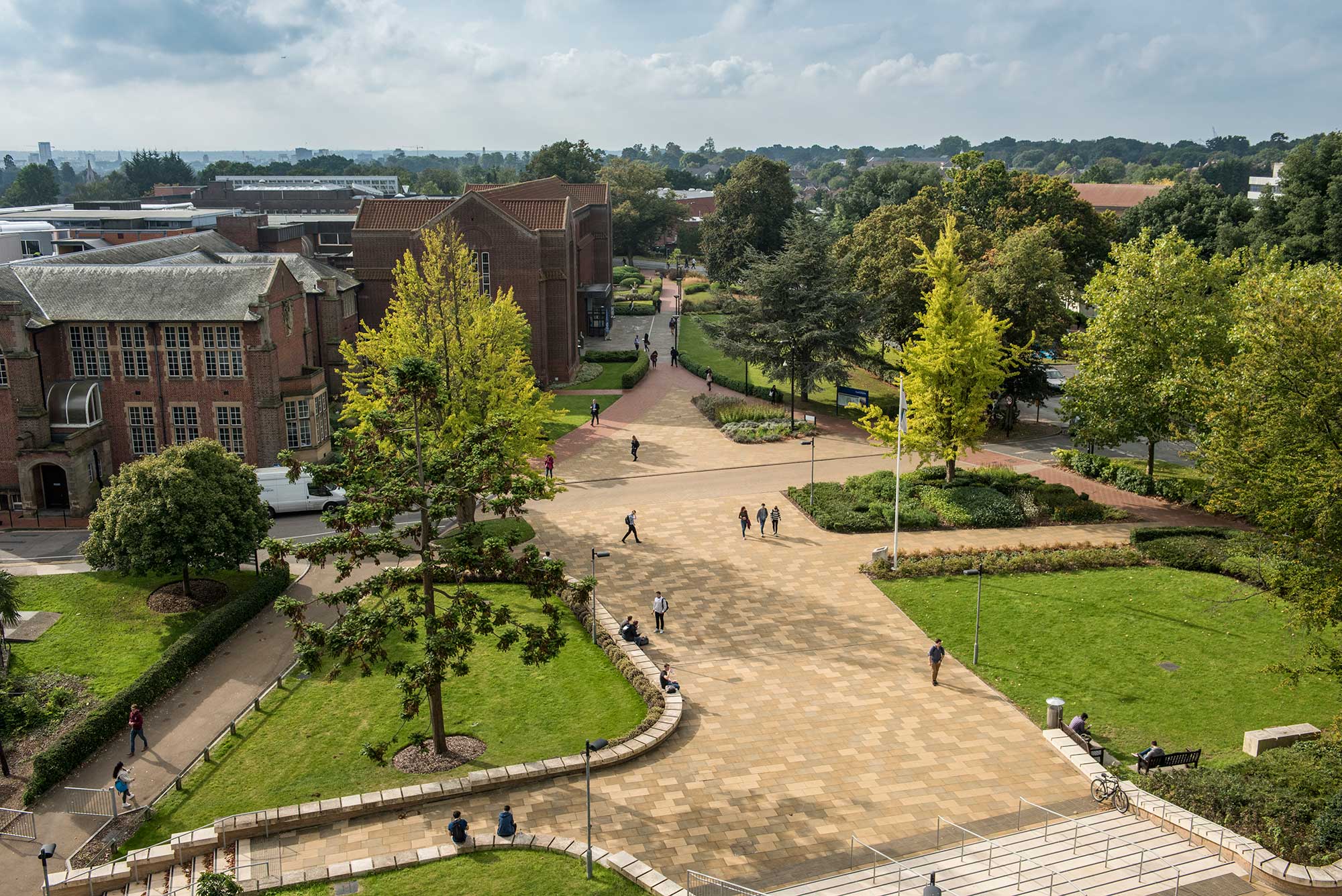 Aerial view of Highfield Campus